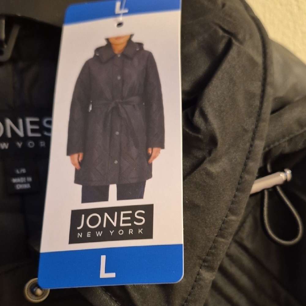 Jones New York Women's Dark Gray Puffer Jacket - Picture 6 of 9
